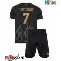 Camiseta Juventus Francisco Conceicao #7 Tercera Equipación para niños 2026-27 manga corta (+ pantalones cortos)